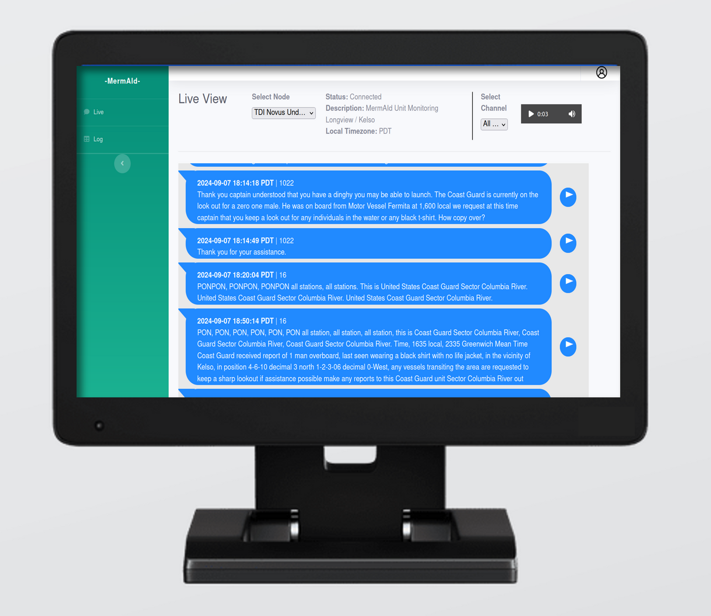 Mermaid Rugged Touchscreen Interface