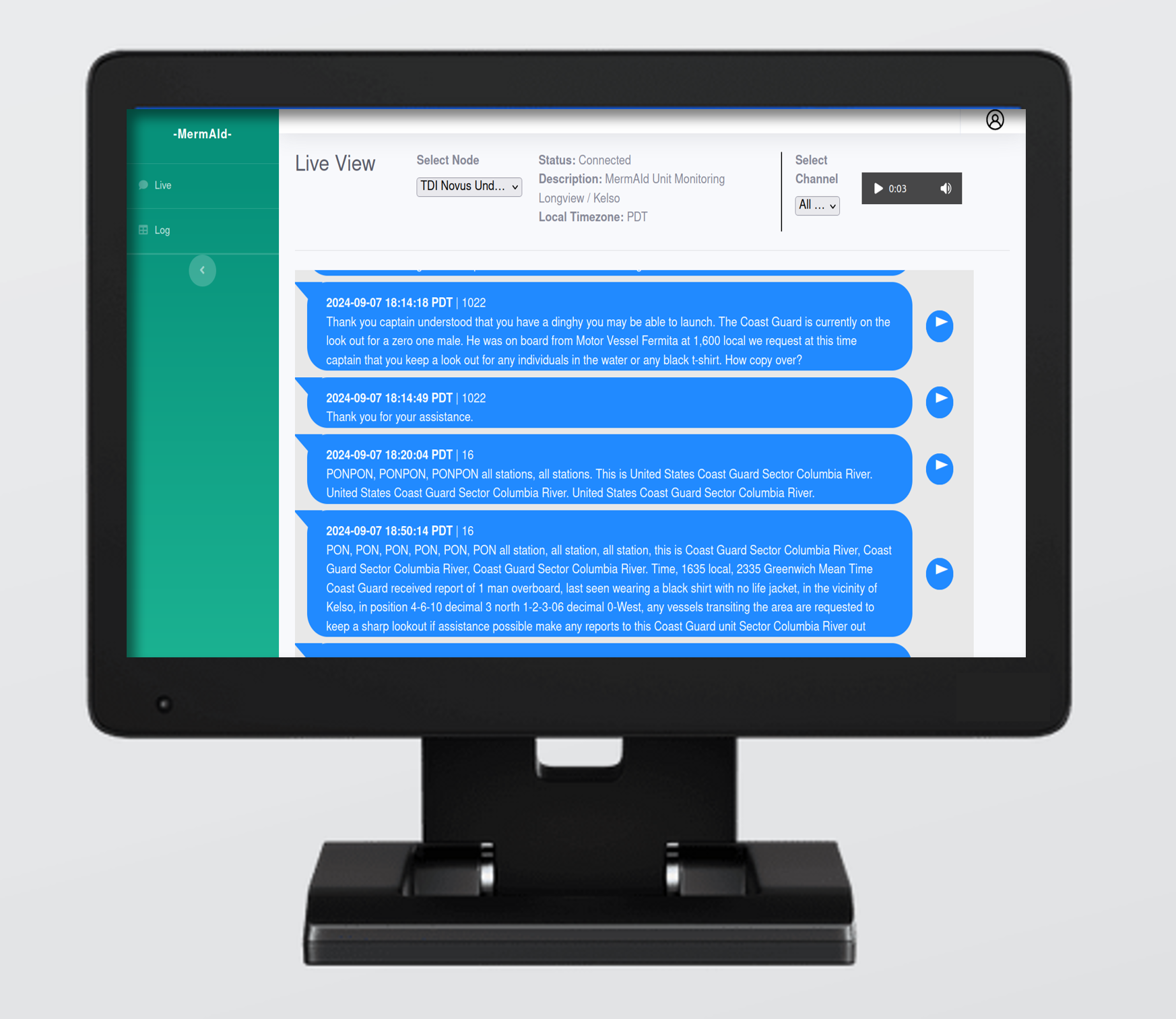 Mermaid Rugged Touchscreen Interface